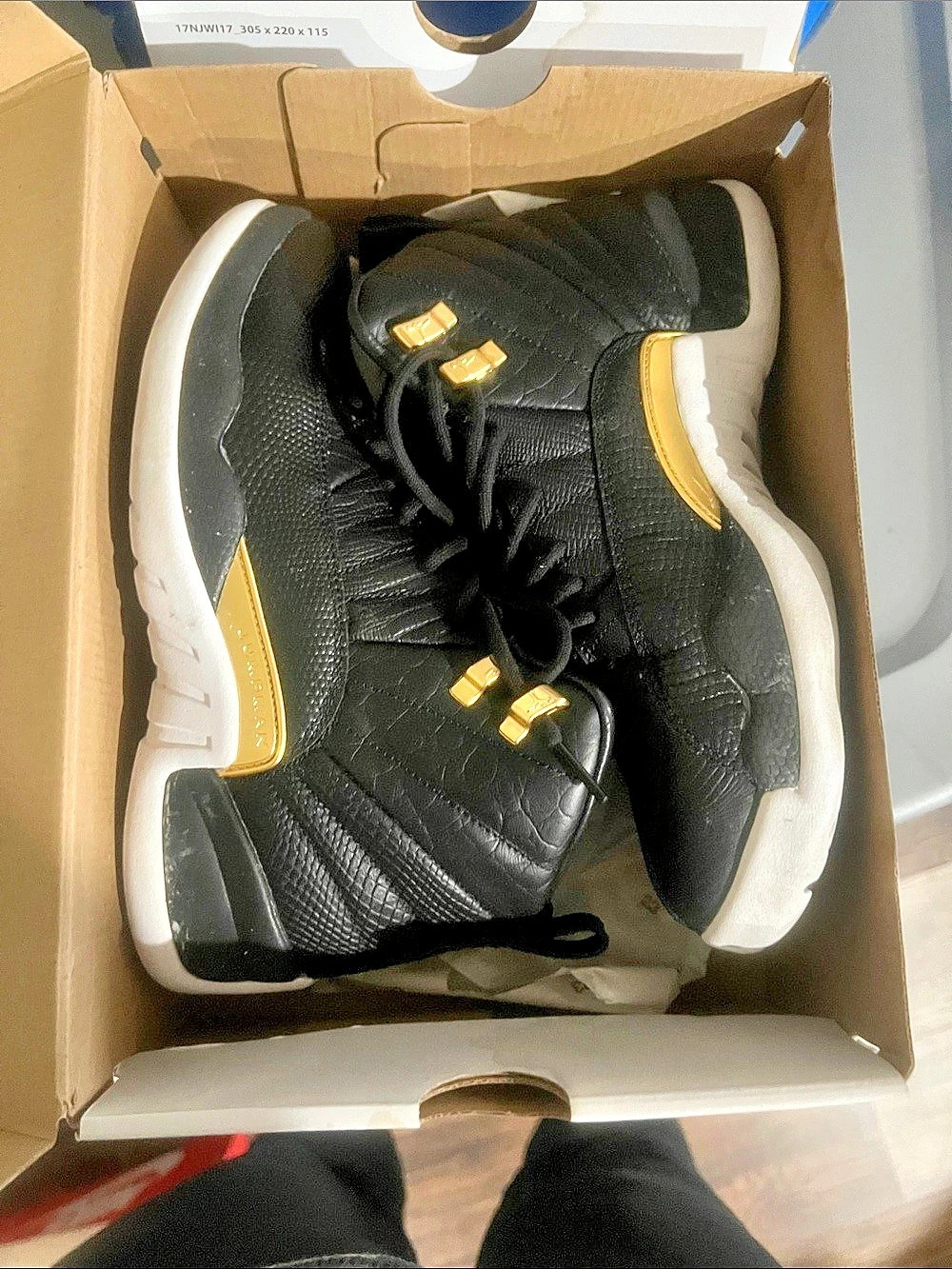 Jordan Air Jordan 12 Retro Sneakers Black & White US 8.5
